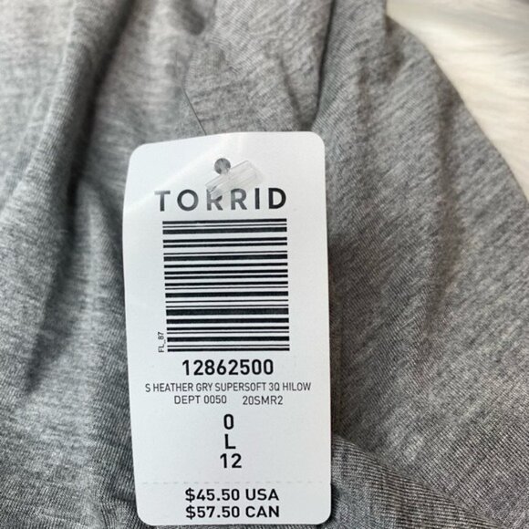 Torrid SUPER SOFT HEATHER GREY DRAPE FRONT CARDIGAN - Picture 5 of 7